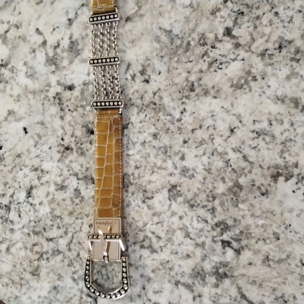 Brighton Chain and Leather Tan Belt 34